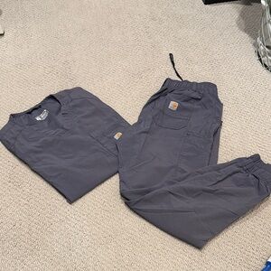 Carhartt Charcoal Modern Fit Scrub jogger set